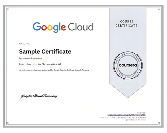 Google AI Certified : 30-Days Mentorship Program